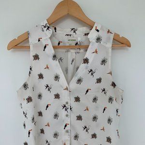 H & M Conscious Collection Toucan Blouse